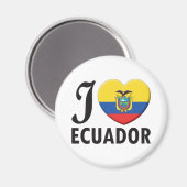 Ecuador-Liebe Magnet (Vorderseite/Rückseite)