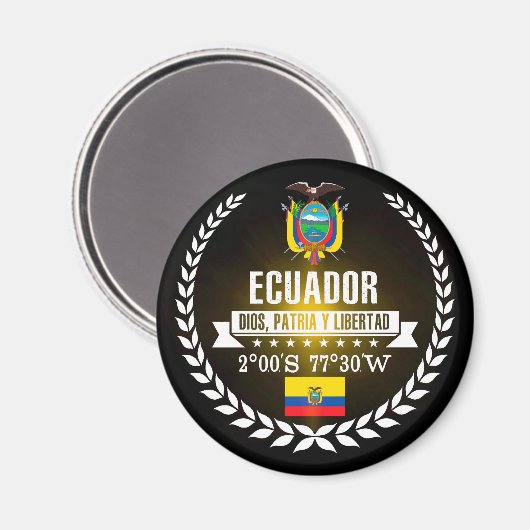 Ecuador Magnet (Vorderseite/Rückseite)