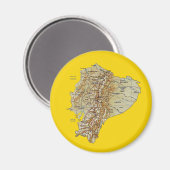 Ecuador Map Magnet (Vorderseite/Rückseite)