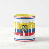Ecuador National Flag Patriotic Kaffee Tasse (Zentrum)