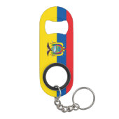 Ecuador National Flag Patriotic Mini Flaschenöffner (Rückseite)