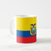 Ecuador-Nationalflagge Kaffeetasse (Vorderseite Links)