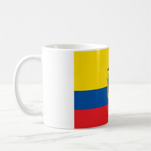 Ecuador-Nationalflagge Kaffeetasse (Links)