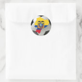 Ecuador-Nationalmannschaft Runder Aufkleber (Tasche)
