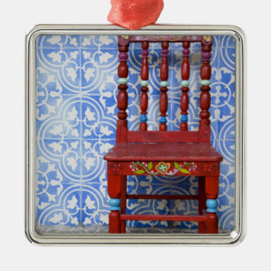 Ecuador. Oberstadt von Otavalo. Historisch Ornament Aus Metall