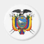 Ecuador - Offizielles Wappen-Heraldry-Symbol Magnet (Vorne)