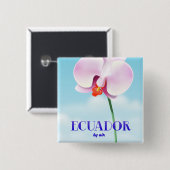 Ecuador-Orchideen Button (Vorne & Hinten)