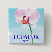 Ecuador-Orchideen Button (Vorderseite)