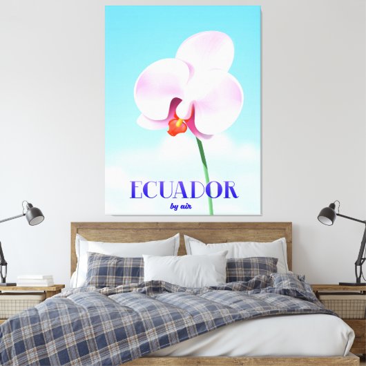 Ecuador-Orchideen Leinwanddruck (Insitu (Schlafzimmer))