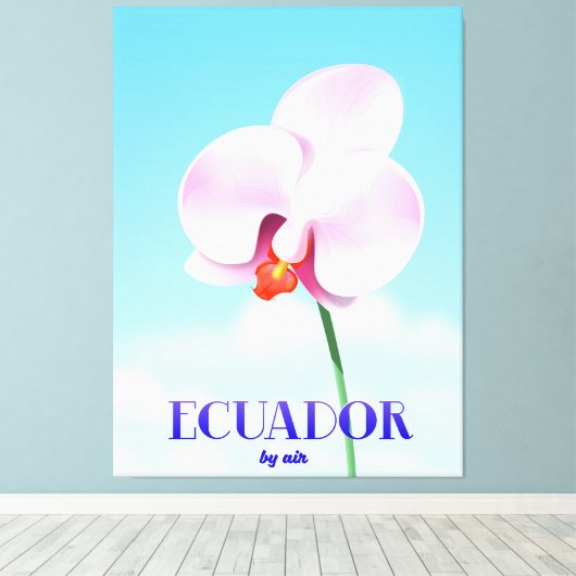 Ecuador-Orchideen Leinwanddruck (Insitu (Holzboden))