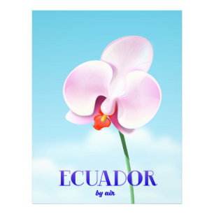 Ecuador-Orchideen-Reiseposter Fotodruck