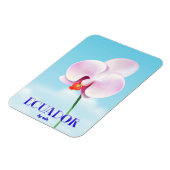 Ecuador Orchideen-Reiseposter Magnet (Linke Seite)