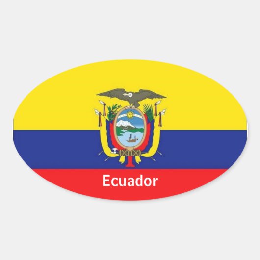 Ecuador: ovale Aufkleber (Vorderseite)