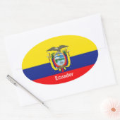 Ecuador: ovale Aufkleber (Umschlag)