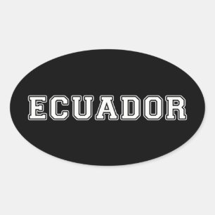 Ecuador Ovaler Aufkleber