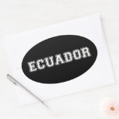 Ecuador Ovaler Aufkleber (Umschlag)