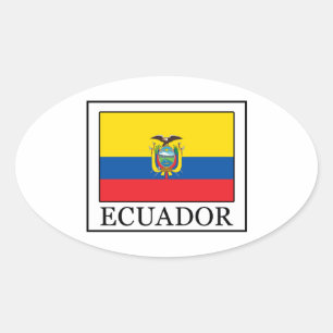 Ecuador Ovaler Aufkleber