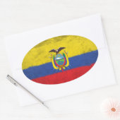 Ecuador Ovaler Aufkleber (Umschlag)