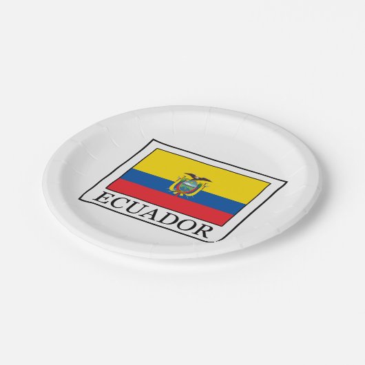 Ecuador Pappteller (Schrägansicht)