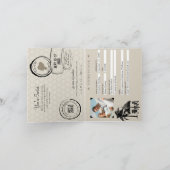 Ecuador Passport mit Strandhütte Einladung zur Hoc (Innenseite)