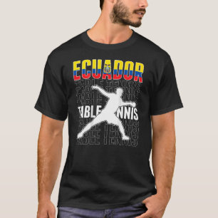 Ecuador Ping Pong Ecuadorianische Tischtennis-Unte T-Shirt