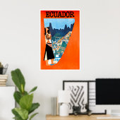 Ecuador-Plakat Poster (Heimbüro)