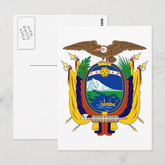 Ecuador Postkarte (Vorne/Hinten)