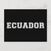Ecuador Postkarte (Vorderseite)