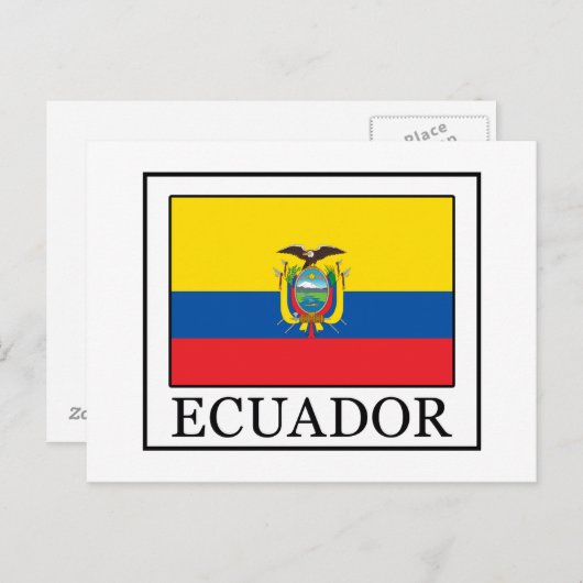 Ecuador Postkarte (Vorne/Hinten)