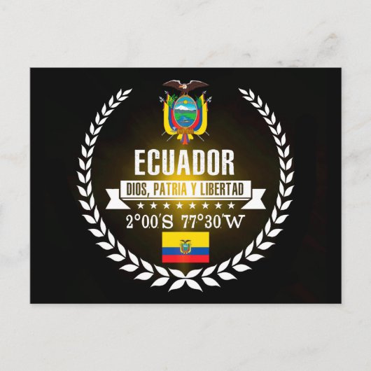 Ecuador Postkarte (Vorderseite)