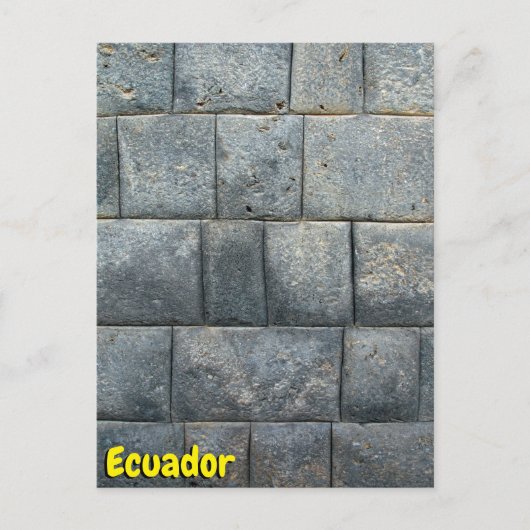 Ecuador Postkarte (Vorderseite)