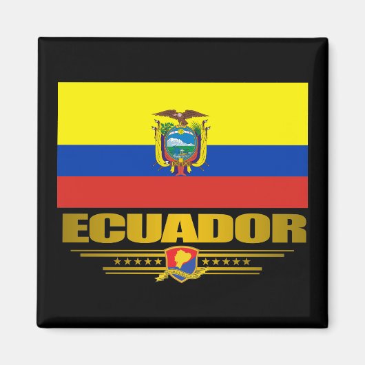 ‚Ecuador Pride‘ Magnet (Vorne)