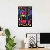 Ecuador Print South American Art CEA Travel Poster (Heimbüro)