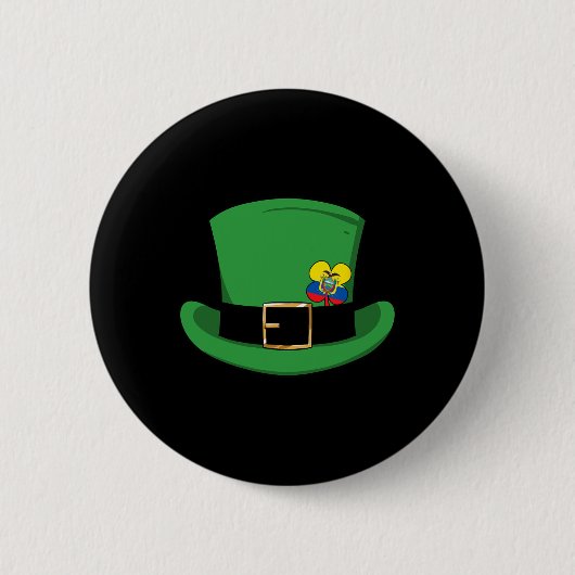 Ecuador Proud Ecuadorian Flag St Patricks Day Lep Button (Vorderseite)