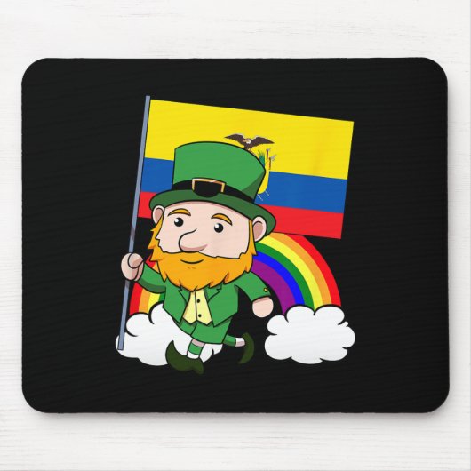 Ecuador Proud Ecuadorian Flag St Patricks Day Lep Mousepad (Vorne)
