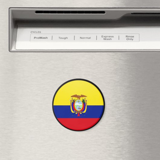 Ecuador-Qualitätsflaggenkreislauf Magnet (In Situ (Geschirrspüler))