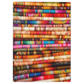 Ecuador, Quito Area, Otavalo Kunsthandwerksmarkt Klemmbrett (Rückseite)