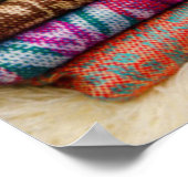 Ecuador, Quito Area, Otavalo Kunsthandwerksmarkt Poster (Ecke)