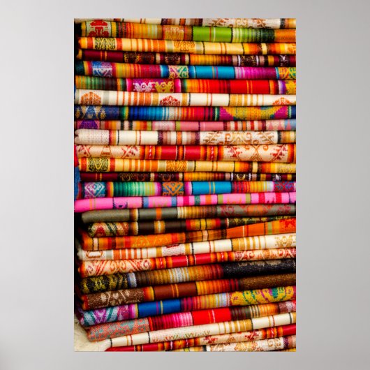 Ecuador, Quito Area, Otavalo Kunsthandwerksmarkt Poster (Vorne)