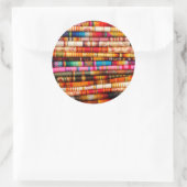 Ecuador, Quito Area, Otavalo Kunsthandwerksmarkt Runder Aufkleber (Tasche)