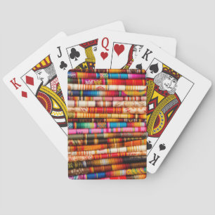 Ecuador, Quito Area, Otavalo Kunsthandwerksmarkt Spielkarten