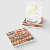 Ecuador, Quito Area, Otavalo Kunsthandwerksmarkt Steinuntersetzer (Seitenansicht)