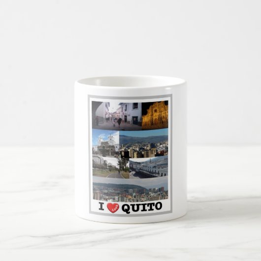 Ecuador - Quito - I Liebe - Kaffeetasse (Mittel)