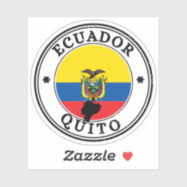 Ecuador Quito La Mitad Del Mundo Siegel Sticker Ro