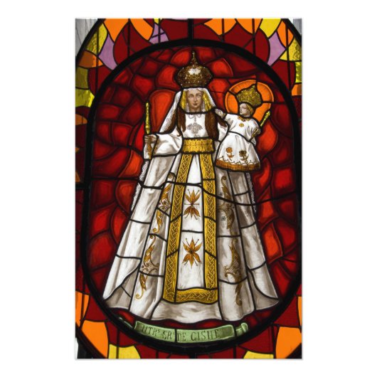 Ecuador, Quito Statue der geflügelten Jungfrau 2 Fotodruck (Vorne)