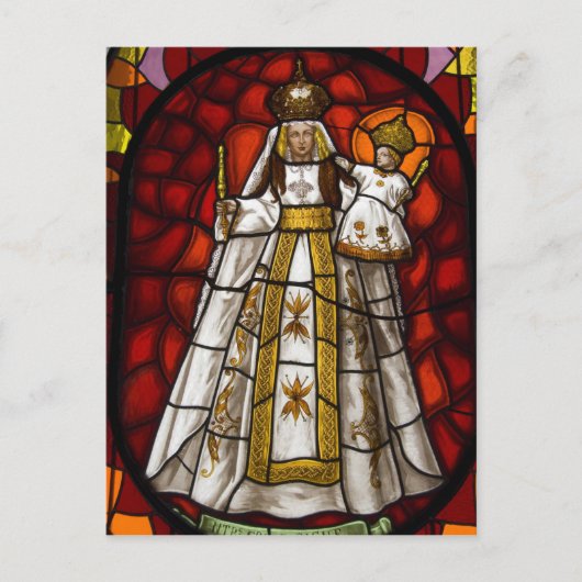 Ecuador, Quito Statue der geflügelten Jungfrau 2 Postkarte (Vorderseite)