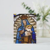 Ecuador, Quito Statue der geflügelten Jungfrau Postkarte (Stehend Vorderseite)