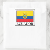 Ecuador Rechteckiger Aufkleber (Tasche)