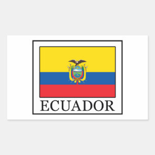 Ecuador Rechteckiger Aufkleber