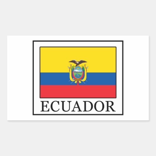 Ecuador Rechteckiger Aufkleber (Vorderseite)